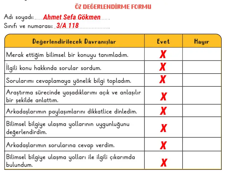 3. Sınıf Fen Bilimleri Ders Kitabı Sayfa 24 Cevapları MEB Yayınları 3. Sınıf Fen Bilimleri Ders Kitabı Sayfa 24 Cevapları MEB Yayınları