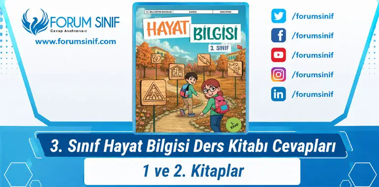 3. Sınıf Hayat Bilgisi Ders Kitabı Cevapları MEB Yayınları