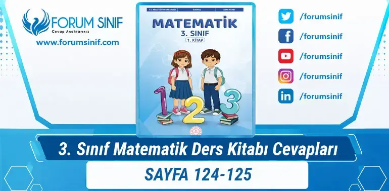 3. Sınıf Matematik Ders Kitabı Sayfa 124-125 Cevapları 1. Kitap