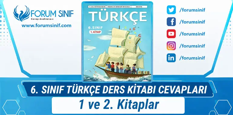 6. Sınıf Türkçe Ders Kitabı Cevapları MEB Yayınları
