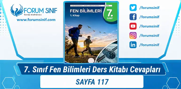 7. Sınıf Fen Bilimleri Ders Kitabı Sayfa 117 Cevapları 1. KİTAP 7. Sınıf Fen Bilimleri Ders Kitabı Sayfa 117 Cevapları 1. KİTAP