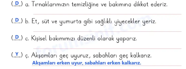 2. Sınıf Hayat Bilgisi Sayfa 53 Cevapları 1. Kitap - 2 2. Sınıf Hayat Bilgisi Sayfa 53 Cevapları 1. Kitap - 2
