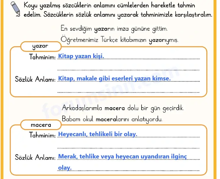 2. Sınıf Türkçe Sayfa 144 Cevapları 1. Kitap - 2 2. Sınıf Türkçe Sayfa 144 Cevapları 1. Kitap - 2
