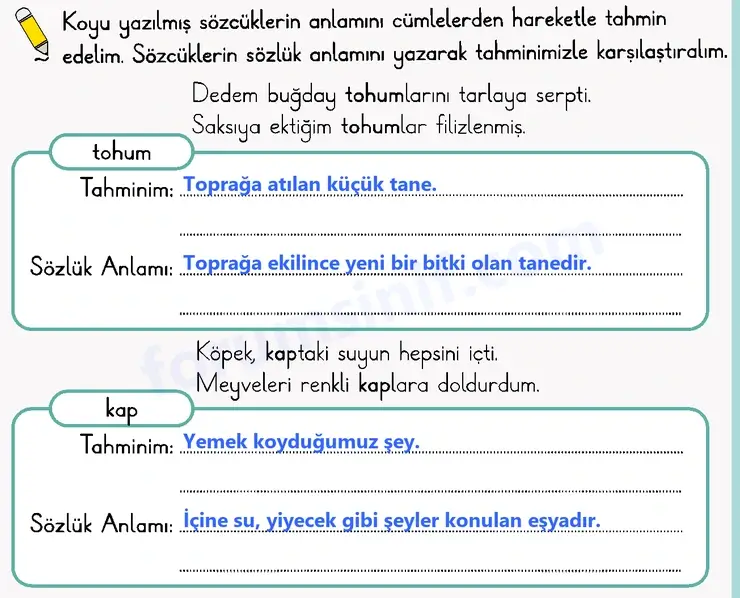 2. Sınıf Türkçe Sayfa 21 Cevapları 1. Kitap - 2 2. Sınıf Türkçe Sayfa 21 Cevapları 1. Kitap - 2