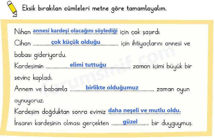 2. Sınıf Türkçe Sayfa 38 Cevapları 1. Kitap - 2 2. Sınıf Türkçe Sayfa 38 Cevapları 1. Kitap - 2