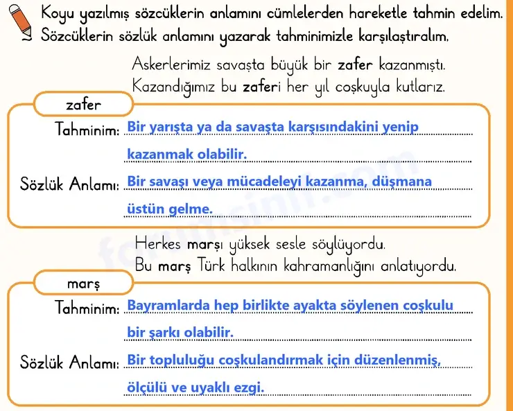 2. Sınıf Türkçe Sayfa 68 Cevapları 1. Kitap - 2 2. Sınıf Türkçe Sayfa 68 Cevapları 1. Kitap - 2