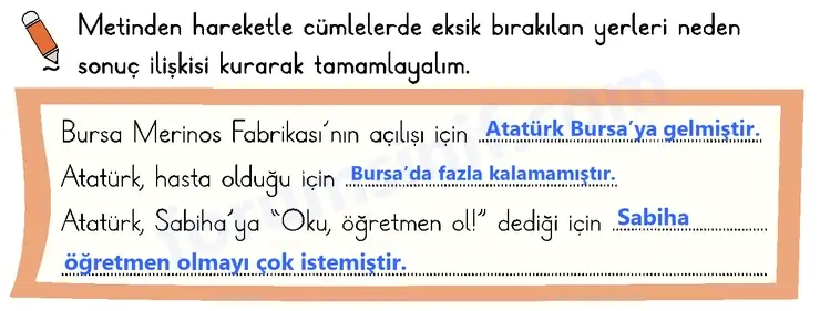 2. Sınıf Türkçe Sayfa 75 Cevapları 1. Kitap