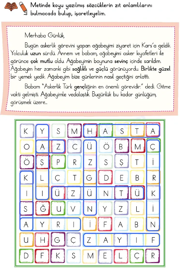 2. Sınıf Türkçe Sayfa 76 Cevapları 1. Kitap