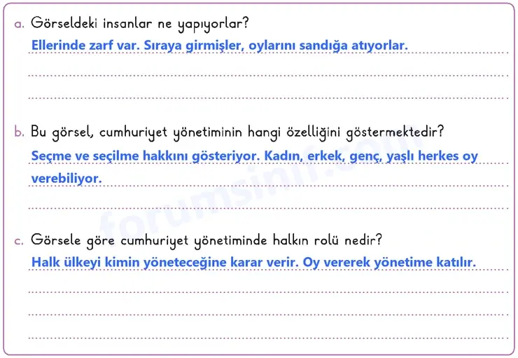 3. Sınıf Hayat Bilgisi Ders Kitabı Sayfa 47 Cevapları 2. KİTAP 3. Sınıf Hayat Bilgisi Ders Kitabı Sayfa 47 Cevapları 2. KİTAP