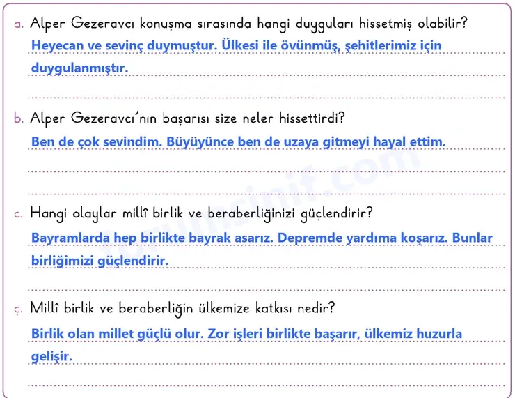 3. Sınıf Hayat Bilgisi Ders Kitabı Sayfa 49 Cevapları 2. KİTAP 3. Sınıf Hayat Bilgisi Ders Kitabı Sayfa 49 Cevapları 2. KİTAP