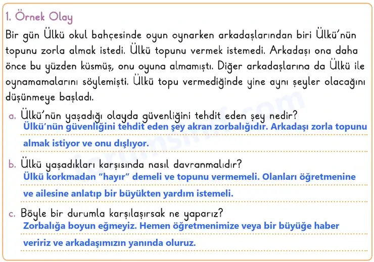 3. Sınıf Hayat Bilgisi Sayfa 72 Cevapları 1. Kitap 3. Sınıf Hayat Bilgisi Sayfa 72 Cevapları 1. Kitap