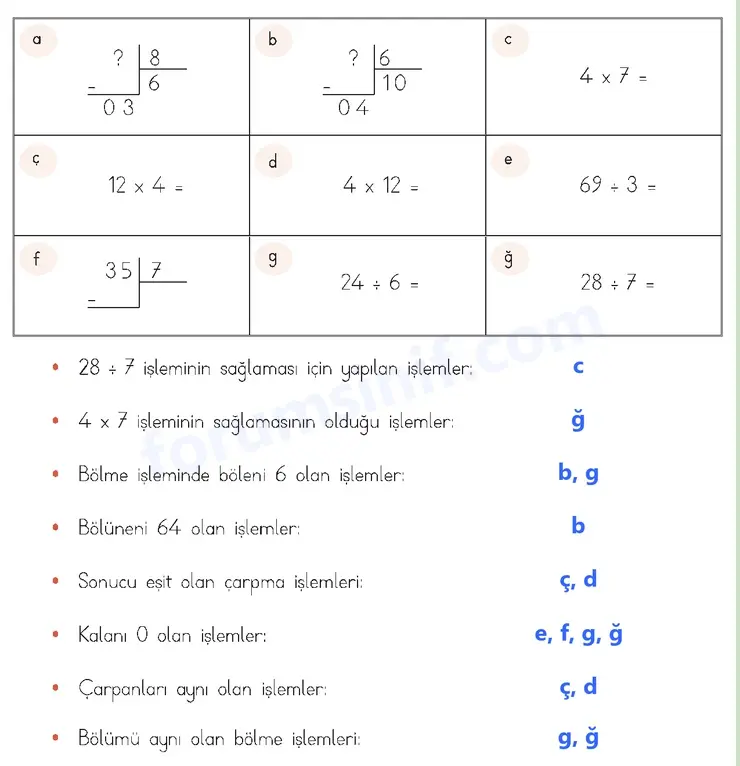 3. Sınıf Matematik Ders Kitabı Sayfa 47 Cevapları 2. KİTAP