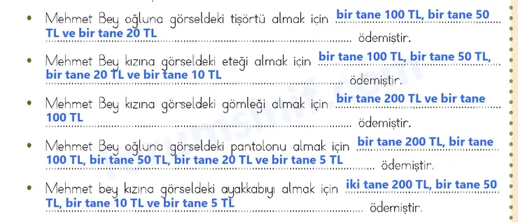 3. Sınıf Matematik Sayfa 148 Cevapları 1. Kitap