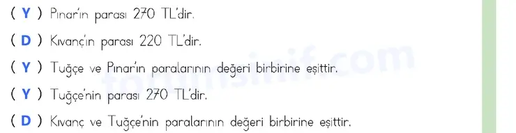 3. Sınıf Matematik Sayfa 152 Cevapları 1. Kitap - 2
