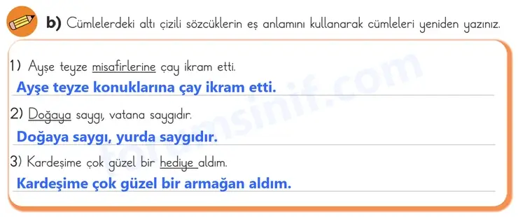 3. Sınıf Türkçe Sayfa 139 Cevapları 1. Kitap 3. Sınıf Türkçe Sayfa 139 Cevapları 1. Kitap