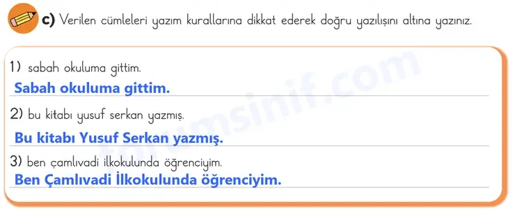 3. Sınıf Türkçe Sayfa 139 Cevapları 1. Kitap - 2 3. Sınıf Türkçe Sayfa 139 Cevapları 1. Kitap - 2