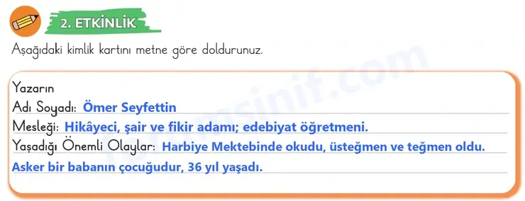3. Sınıf Türkçe Sayfa 170 Cevapları 1. Kitap - 3