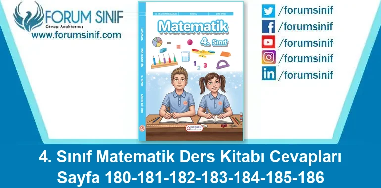 4. Sınıf Matematik Ders Kitabı Sayfa 180-181-182-183-184-185-186 Cevapları Beşgen Yayıncılık 4. Sınıf Matematik Ders Kitabı Sayfa 180-181-182-183-184-185-186 Cevapları Beşgen Yayıncılık