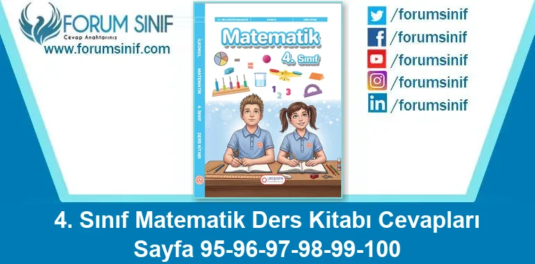 4. Sınıf Matematik Ders Kitabı Sayfa 95-96-97-98-99-100 Cevapları Beşgen Yayıncılık 4. Sınıf Matematik Ders Kitabı Sayfa 95-96-97-98-99-100 Cevapları Beşgen Yayıncılık