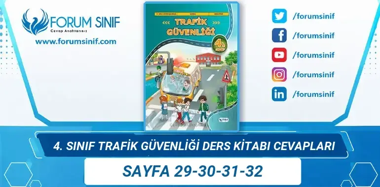 4. Sınıf Trafik Güvenliği Ders Kitabı 29-30-31-32. Sayfa Cevapları Anka Yayınevi 4. Sınıf Trafik Güvenliği Ders Kitabı 29-30-31-32. Sayfa Cevapları Anka Yayınevi