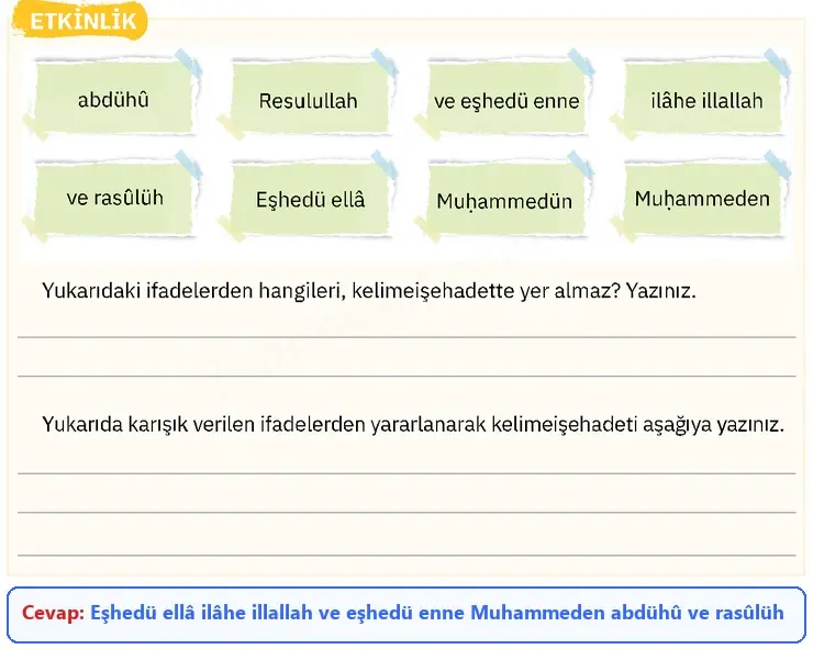 4. Sınıf Din Kültürü Ders Kitabı Sayfa 47 Cevapları SDR İpekyolu Yayıncılık 4. Sınıf Din Kültürü Ders Kitabı Sayfa 47 Cevapları SDR İpekyolu Yayıncılık