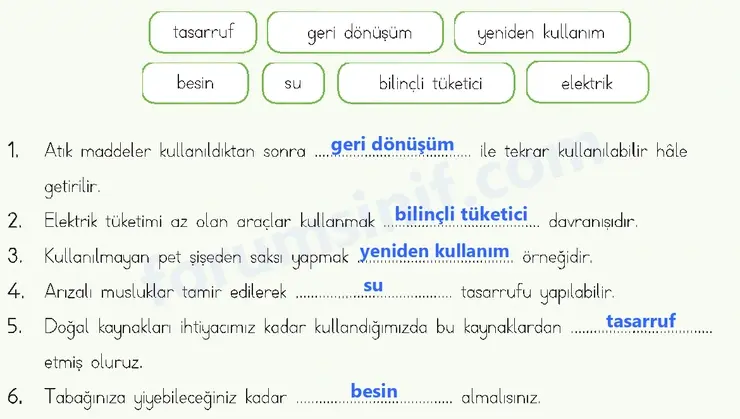 4. Sınıf Fen Bilimleri Ders Kitabı Sayfa 193 Cevapları MEB Yayınları - 2 4. Sınıf Fen Bilimleri Ders Kitabı Sayfa 193 Cevapları MEB Yayınları - 2