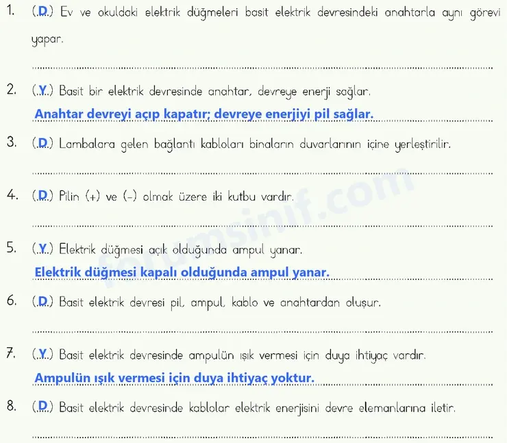 4. Sınıf Fen Bilimleri Ders Kitabı Sayfa 206 Cevapları MEB Yayınları 4. Sınıf Fen Bilimleri Ders Kitabı Sayfa 206 Cevapları MEB Yayınları
