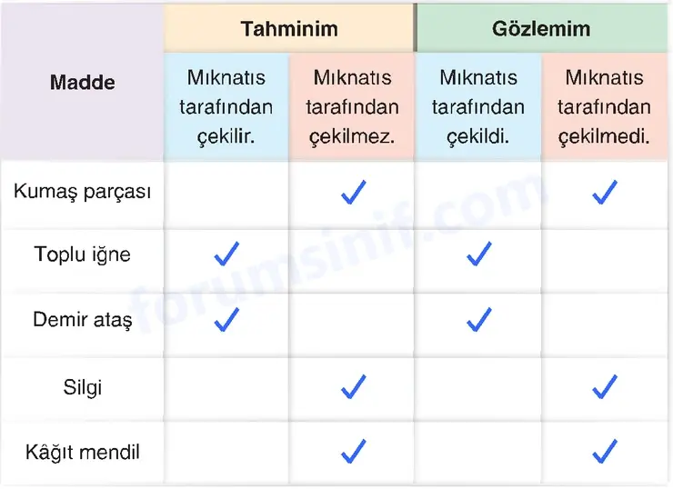 4. Sınıf Fen Bilimleri Sayfa 107 Cevapları Adım Adım