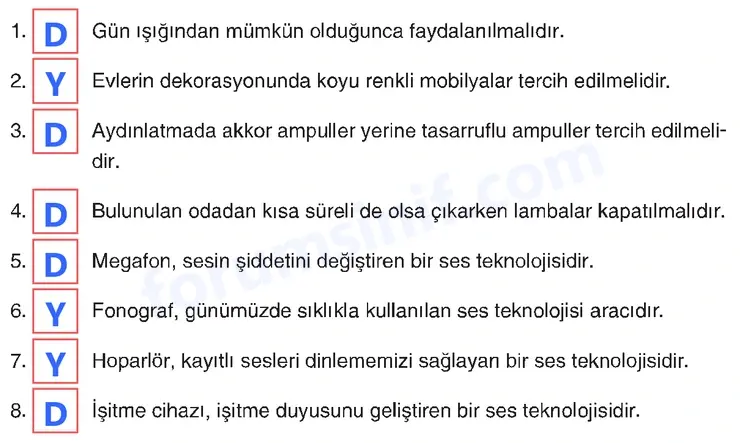 4. Sınıf Fen Bilimleri Sayfa 230 Cevapları Adım Adım