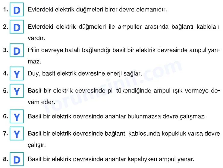 4. Sınıf Fen Bilimleri Sayfa 264 Cevapları Adım Adım - 2
