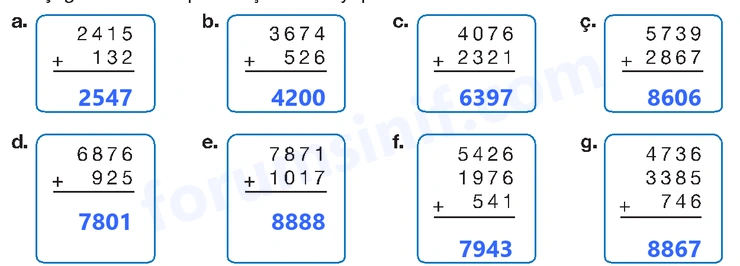 4. Sınıf Matematik Ders Kitabı Sayfa 40 Cevapları Beşgen Yayıncılık