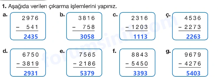 4. Sınıf Matematik Ders Kitabı Sayfa 45 Cevapları Beşgen Yayıncılık 4. Sınıf Matematik Ders Kitabı Sayfa 45 Cevapları Beşgen Yayıncılık