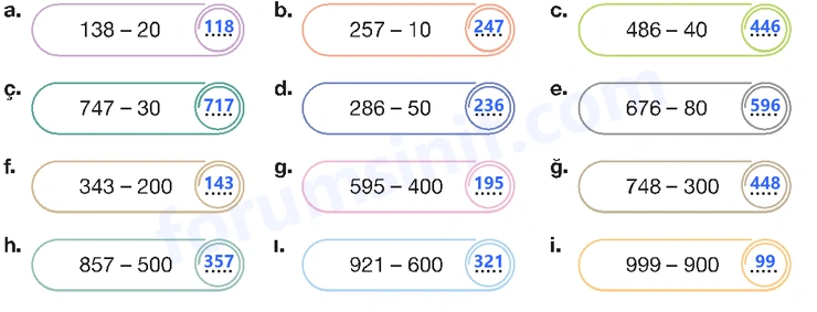 4. Sınıf Matematik Ders Kitabı Sayfa 47 Cevapları Beşgen Yayıncılık