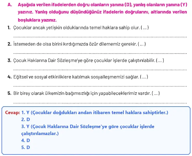 4. Sınıf Sosyal Bilgiler Ders Kitabı Sayfa 171 Cevapları Hecce Yayıncılık