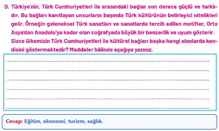 4. Sınıf Sosyal Bilgiler Ders Kitabı Sayfa 200 Cevapları Hecce Yayıncılık