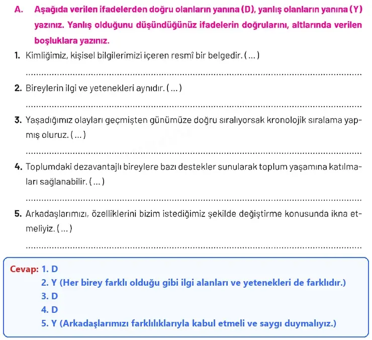 4. Sınıf Sosyal Bilgiler Ders Kitabı Sayfa 31 Cevapları Hecce Yayıncılık