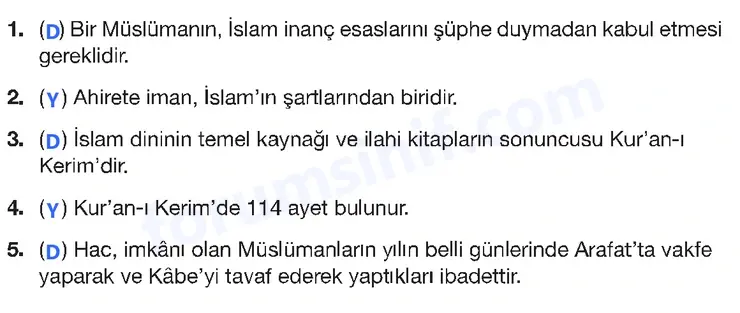 4. Sınıf Din Kültürü Ders Kitabı Sayfa 52 Cevapları MEB Yayınları 4. Sınıf Din Kültürü Ders Kitabı Sayfa 52 Cevapları MEB Yayınları