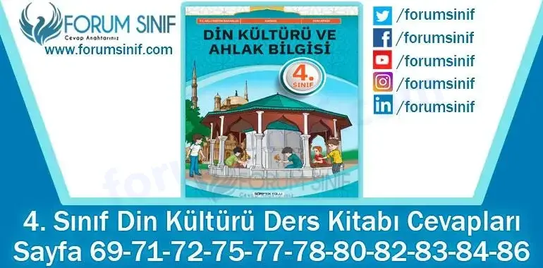 4. Sınıf Din Kültürü Ders Kitabı Sayfa 69-71-72-75-77-78-80-82-83-84-86. Cevapları SDR İpekyolu Yayıncılık 4. Sınıf Din Kültürü Ders Kitabı Sayfa 69-71-72-75-77-78-80-82-83-84-86. Cevapları SDR İpekyolu Yayıncılık