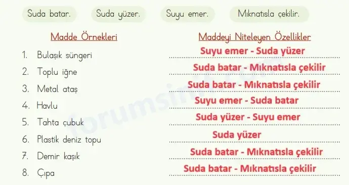 4. Sınıf Fen Bilimleri Ders Kitabı Sayfa 102 Cevapları MEB Yayınları1