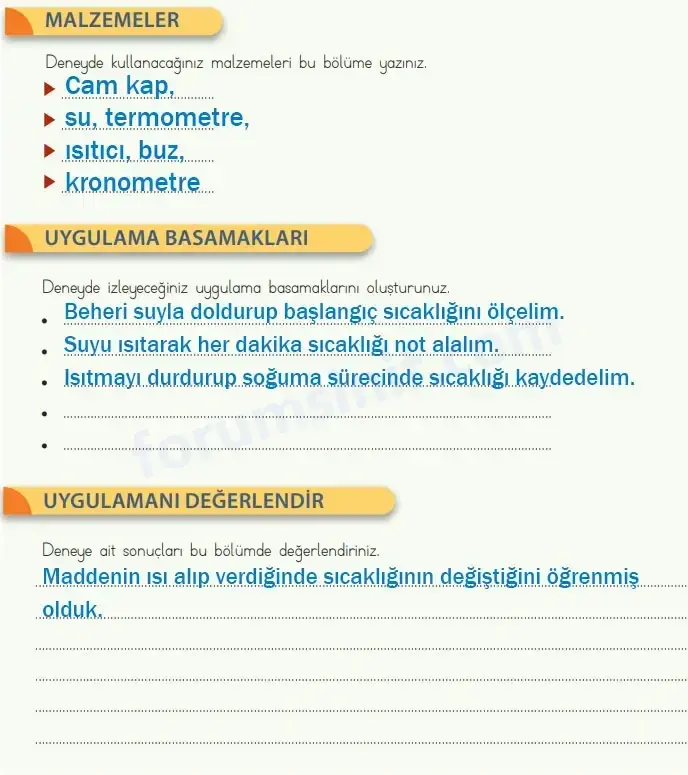 4. Sınıf Fen Bilimleri Ders Kitabı Sayfa 117 Cevapları MEB Yayınları 4. Sınıf Fen Bilimleri Ders Kitabı Sayfa 117 Cevapları MEB Yayınları