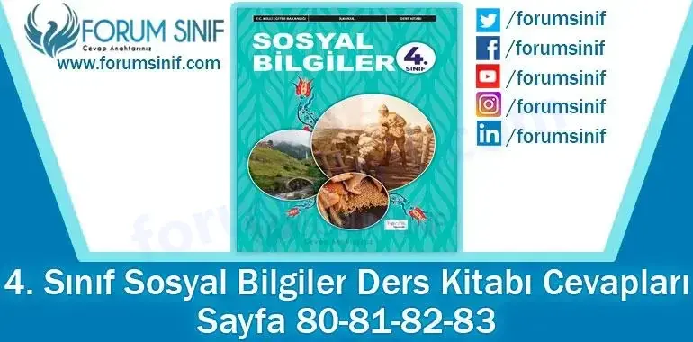 4. Sınıf Sosyal Bilgiler Ders Kitabı 80-81-82-83. Sayfa Cevapları Hecce Yayıncılık 4. Sınıf Sosyal Bilgiler Ders Kitabı 80-81-82-83. Sayfa Cevapları Hecce Yayıncılık