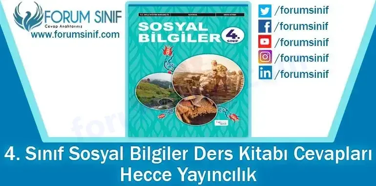 4. Sınıf Sosyal Bilgiler Ders Kitabı Cevapları Hecce Yayıncılık 2024 4. Sınıf Sosyal Bilgiler Ders Kitabı Cevapları Hecce Yayıncılık 2024