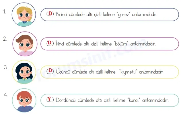 4. Sınıf Türkçe Ders Kitabı Sayfa 41 Cevapları 4. Sınıf Türkçe Ders Kitabı Sayfa 41 Cevapları