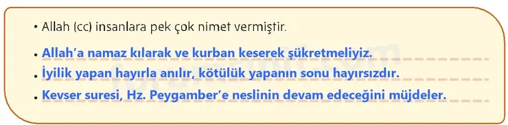 5. Sınıf Din Kültürü Sayfa 116 Cevapları MEB Yayınları - 2 5. Sınıf Din Kültürü Sayfa 116 Cevapları MEB Yayınları - 2