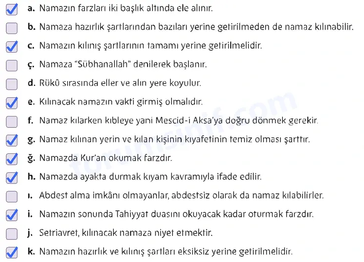 5. Sınıf Din Kültürü Sayfa 86 Cevapları MEB Yayınları