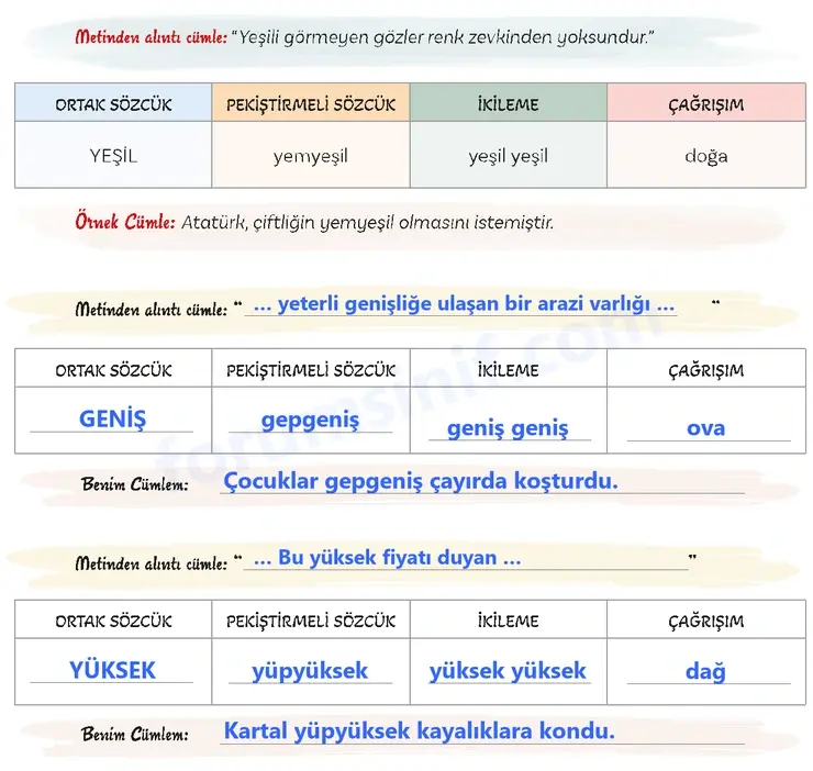 5. Sınıf Türkçe Ders Kitabı Sayfa 106 Cevapları 1. Kitap