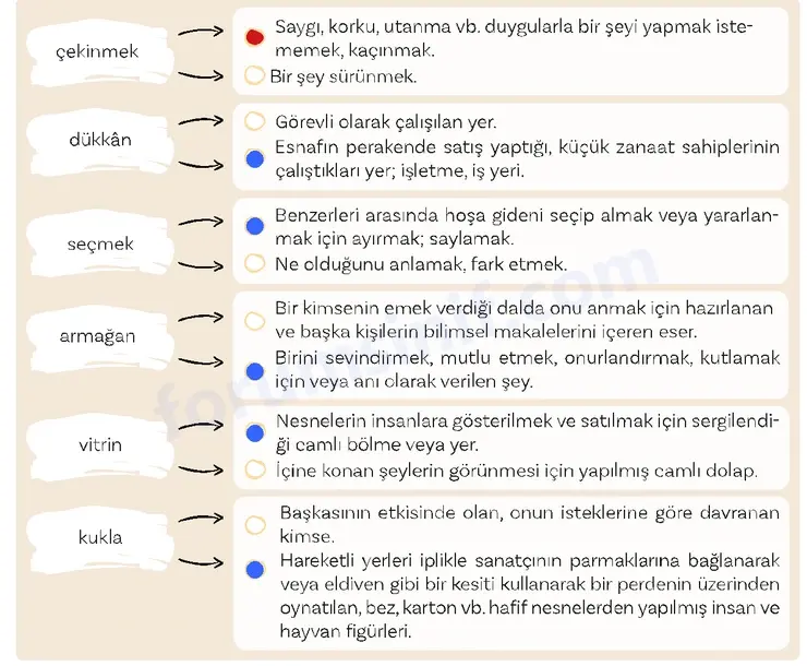 5. Sınıf Türkçe Ders Kitabı Sayfa 48 Cevapları 1. Kitap