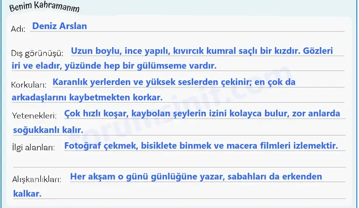 5. Sınıf Türkçe Ders Kitabı Sayfa 55 Cevapları 1. Kitap