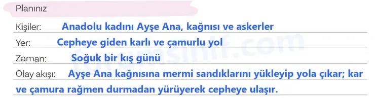5. Sınıf Türkçe Ders Kitabı Sayfa 85 Cevapları 1. Kitap
