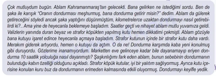 5. Sınıf Fen Bilimleri Ders Kitabı Sayfa 91 Cevapları MEB Yayınları